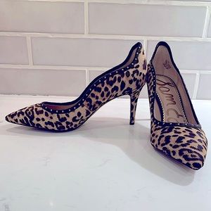 Sam Edelman Leopard mid heel pumps